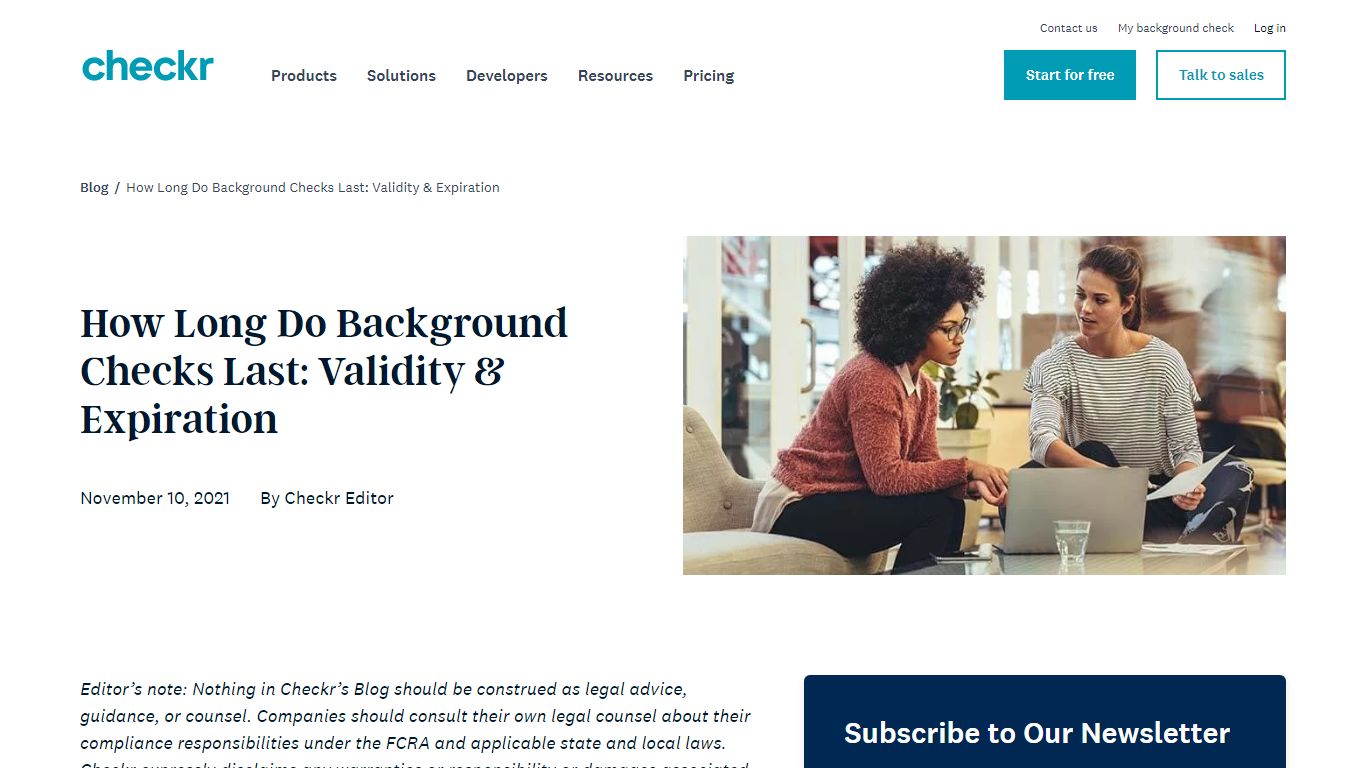 How Long Do Background Checks Last? | Checkr Blog